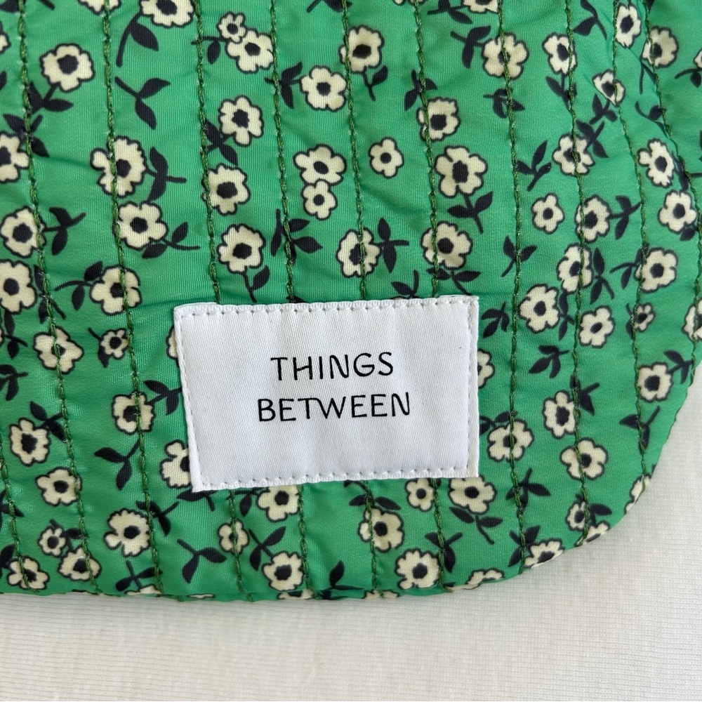 Things Between Green Floral Quilted Mini Waist Bag - Picture 2 of 6